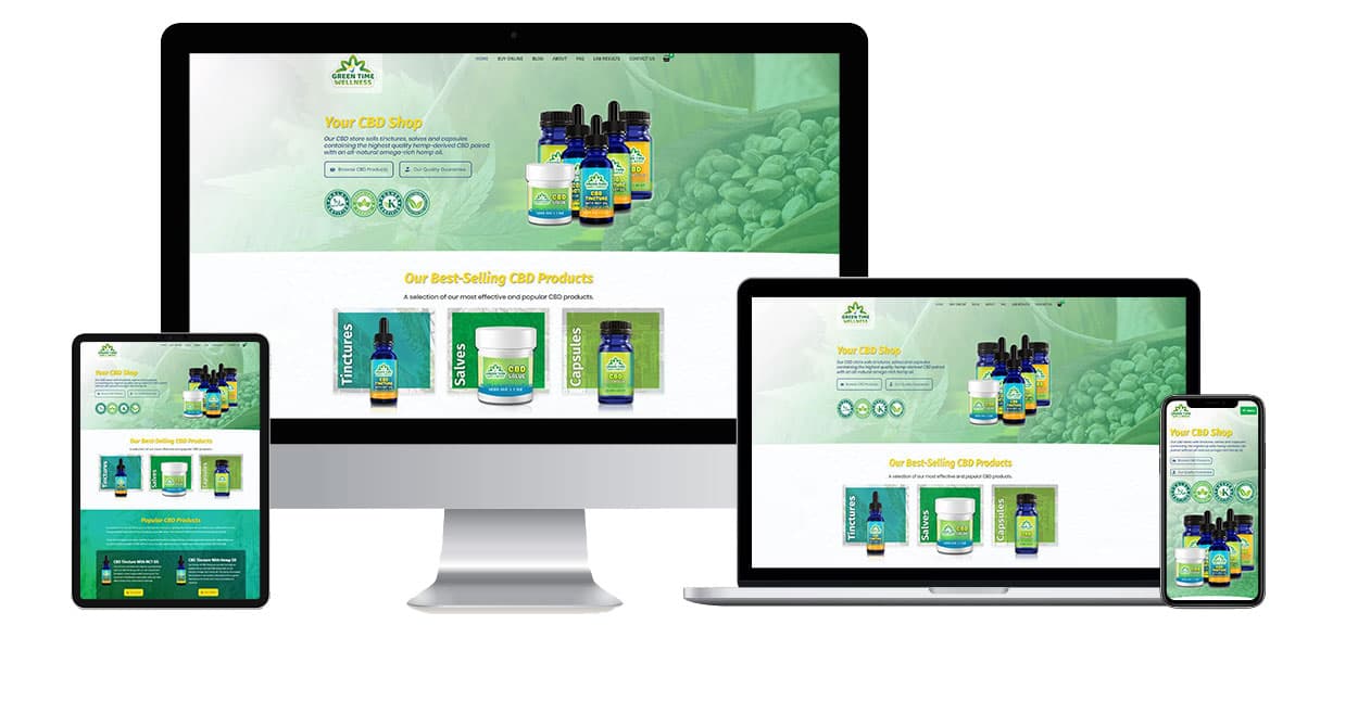 Green Time Wellness website design by Mass Division
