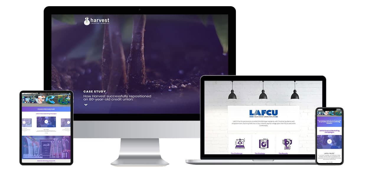 Harvest website design by Mass Division