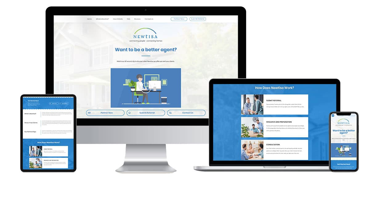 Newtisa website design by Mass Division
